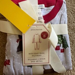 Brand new with tags Pottery Barn Kids Holiday Christmas Pajamas size 8